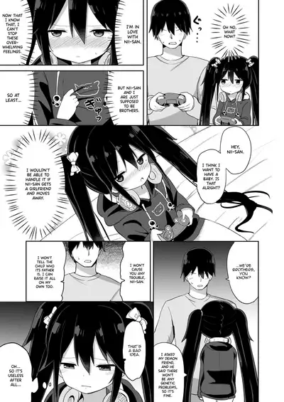 [Story Circle (Tonari)] Downer-kei Gamer Otouto ga Nii-san Sukisuki Imouto Succubus ni Naru made | From a Downer Gamer Little Brother♂ to a Little Sister♀ Succubus Who Loves Nii-san [English] [Panatical] [Digital]