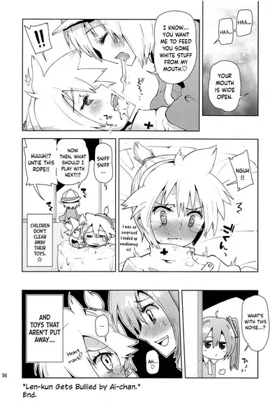 (C83) [Kabuttari Kaburanakattari (Seihoukei)] Len-kun ni Tsui Ecchi na Ijiwaru Shichau no wa, Minna Len-kun ga Da-isuki Dakara Dayo! (VOCALOID) [English] {Chin²}