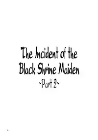 (Reitaisai 10) [JUNK × JUNK (kojou)] Kuro Miko no Hen ~Sono Ni~ | The Incident of the Black Shrine Maiden ~Part 2~ (Touhou Project) [English] {Afro}