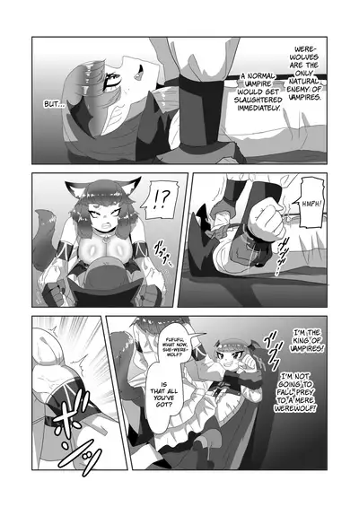 Shota Kyuuketsuki to Ikenie no Futanari Ookamihime | Vampire Shota and Sacrificial Futanari She-Werewolf