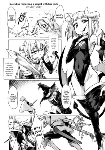 Succubus Molesting a Knight with Her Cock