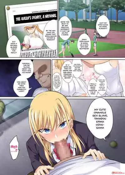 [Ijimaya (Ijima Yuu)] TenniCir no Joou ga Bihin no Chinpo Cleaner ni Otosareru Hanashi | A Story Of The Tennis Queen Falling Into Being Cock Cleaner [English] {Doujins.com} [Digital]