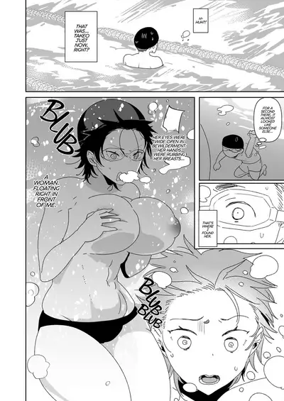 [Aimaitei (Aimaitei Umami)] Nyotaika no Ecchi na Onee-san Pool no Onee-san Hen | Gender-Bent Bombshell Babe: Meeting My New 