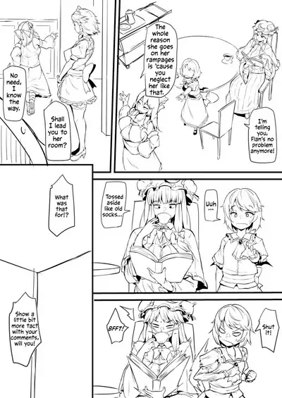 [Makin] Futanari Flan-chan Ga Reimu O Choukyou Suru Manga | Futanari Flan-chan Training Reimu (Touhou Project) [English] [Solas]
