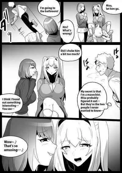 Onaji Class no Onna Tomodachi ni Maso Bare shite, Sandbag Dorei ni Otosareta Hanashi. | Turned into a punching bag slave by two girls in my class who found out I was a masochist