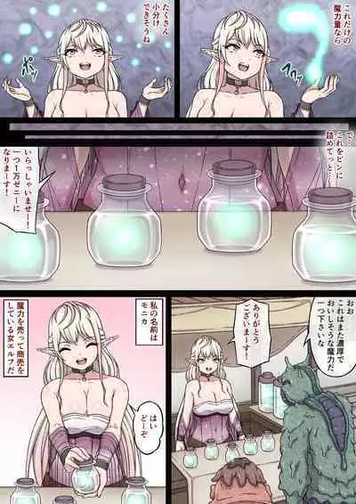 Yuwaku Kyonyuu Onna Elf ha Sakunyuu Monster no Esa ni sare～Jiman no Kyonyuu wo H ni Kaizou sare Sakunyuu Jigoku ni Otosareru Karada～