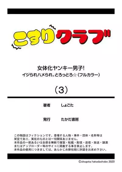 [Shogota] Nyotaika Yankee Danshi! Ijirare Hamerare, Torottoro 3 [Chinese] [零食汉化组] [Digital]