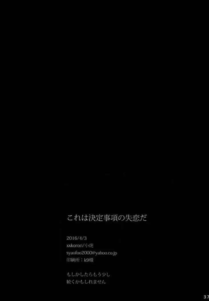 Kore wa Kettei Jikou no Shitsurenda