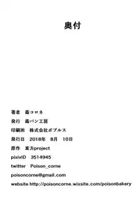 (C94) [Dokupan Koubou (Doku Corne)] Joushi no Neru Aida ni... (Touhou Project)