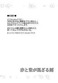 [+5 (taka♂)] Aka to Murasaki ga Mazaru Toki (Touhou Project) [Digital]
