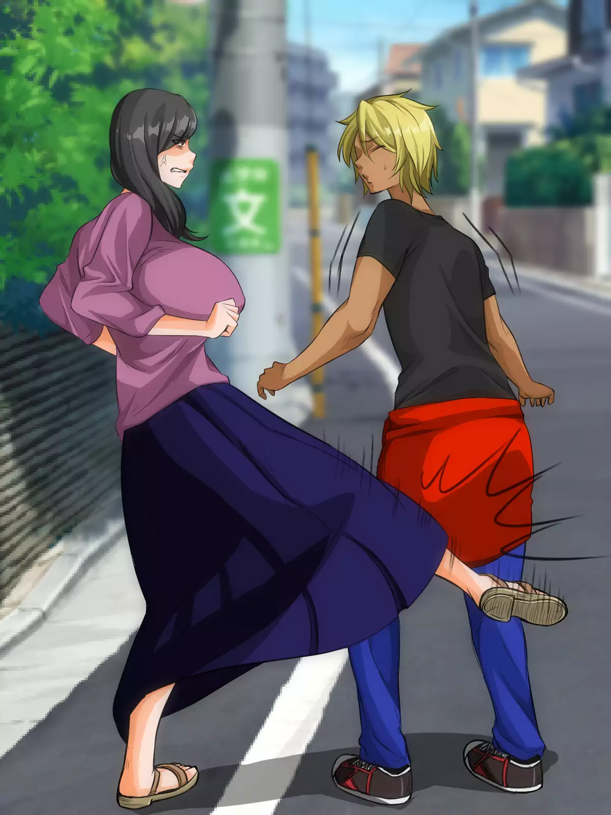 Furyou Girai na Hazu no Hitozuma ga Gal-O ni Otosarete Furin Shi, Otto ni Bareru made no Ichibu Shijuu