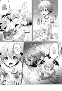 (Shota Scratch 27) [Koneko Gumi (Poron)] Lilith-kun to Nenneko Shimasho (Darkstalkers) [English] [Shotachan]